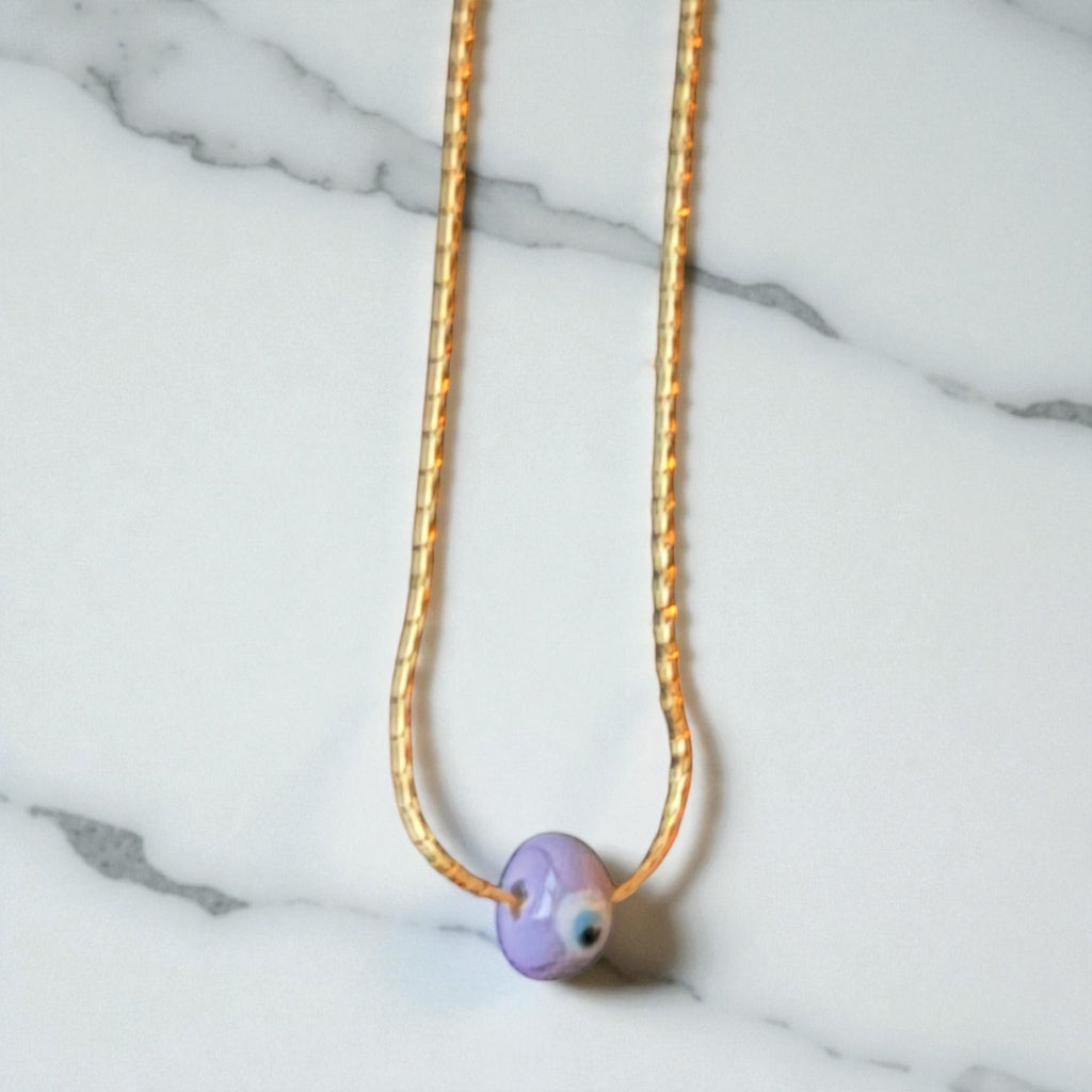 Evil Eye Glass Bead Necklace