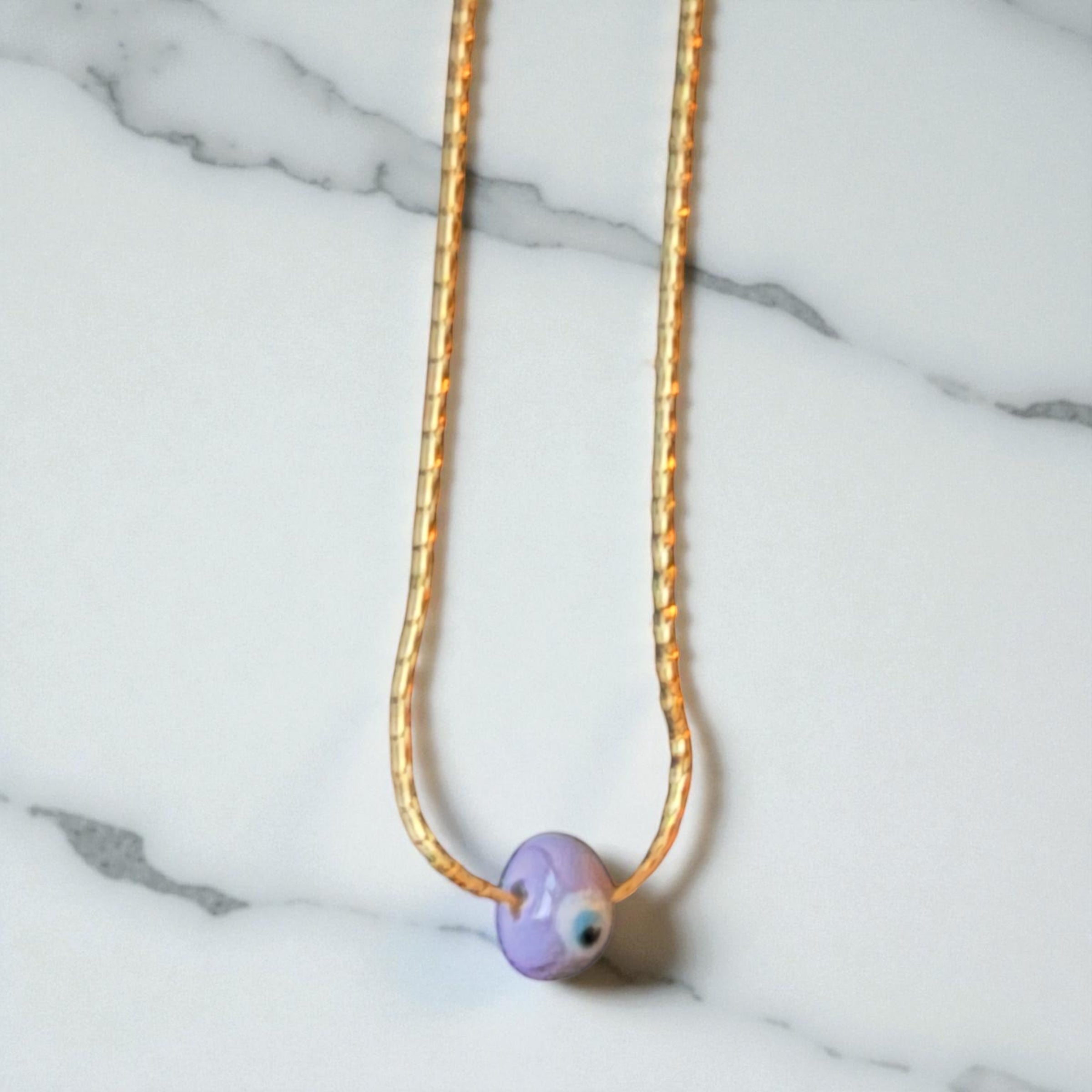 Evil Eye Glass Bead Necklace