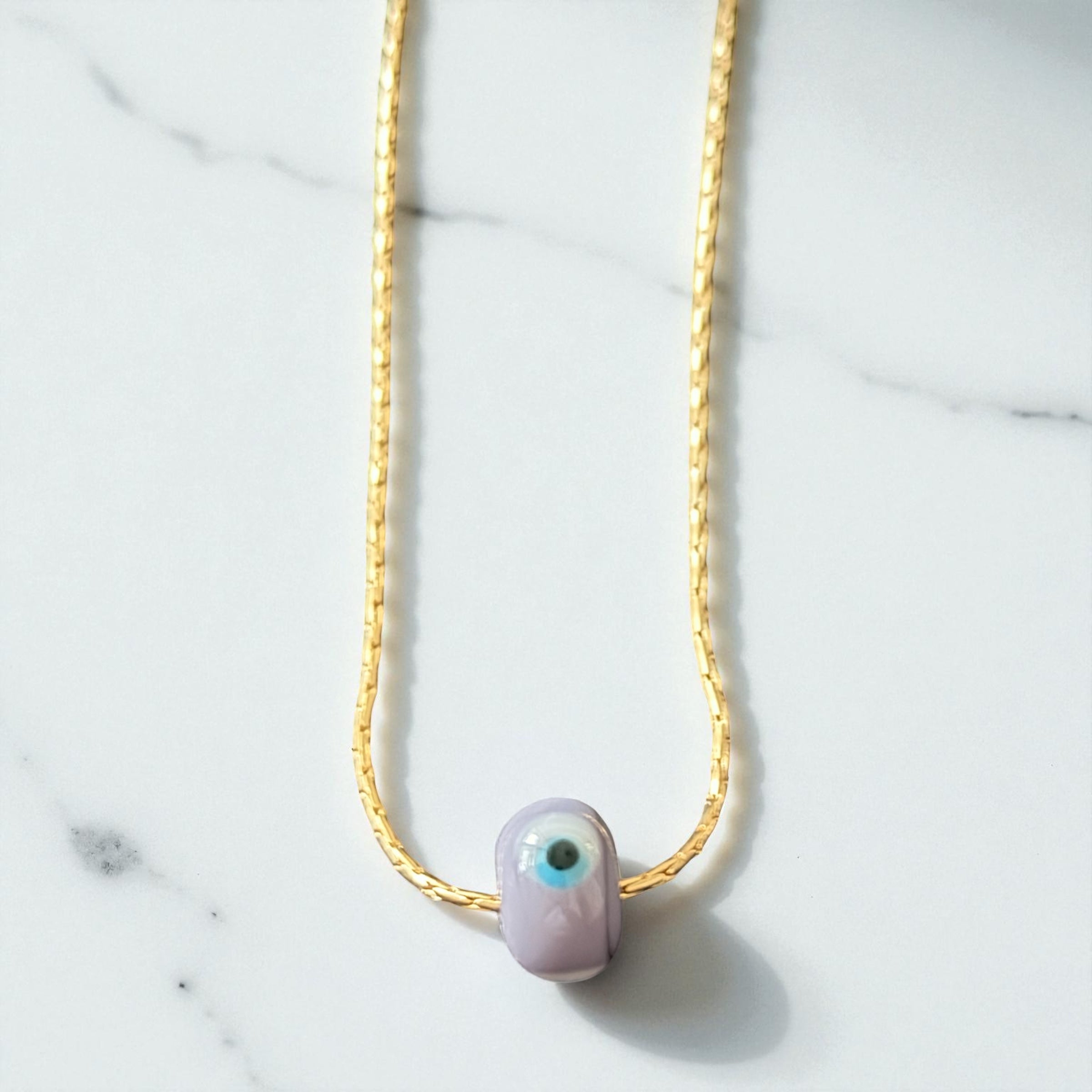 Evil Eye Glass Bead Necklace