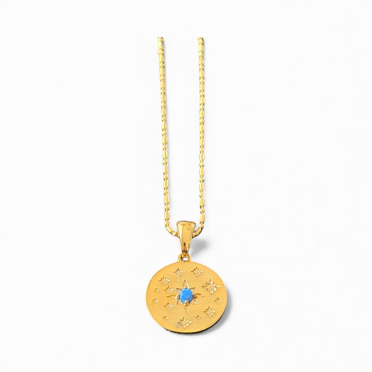 Celestial Blue Star Pendant Necklace